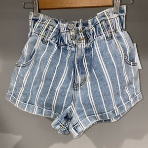 Pacsun Striped blue and white shorts size small